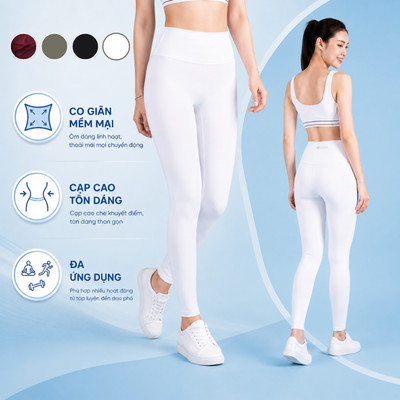 Quần Legging Nữ LV26N01F319 Livan – Co Giãn Mềm Mịn Thoải Mái Cho Mọi Hoạt Động