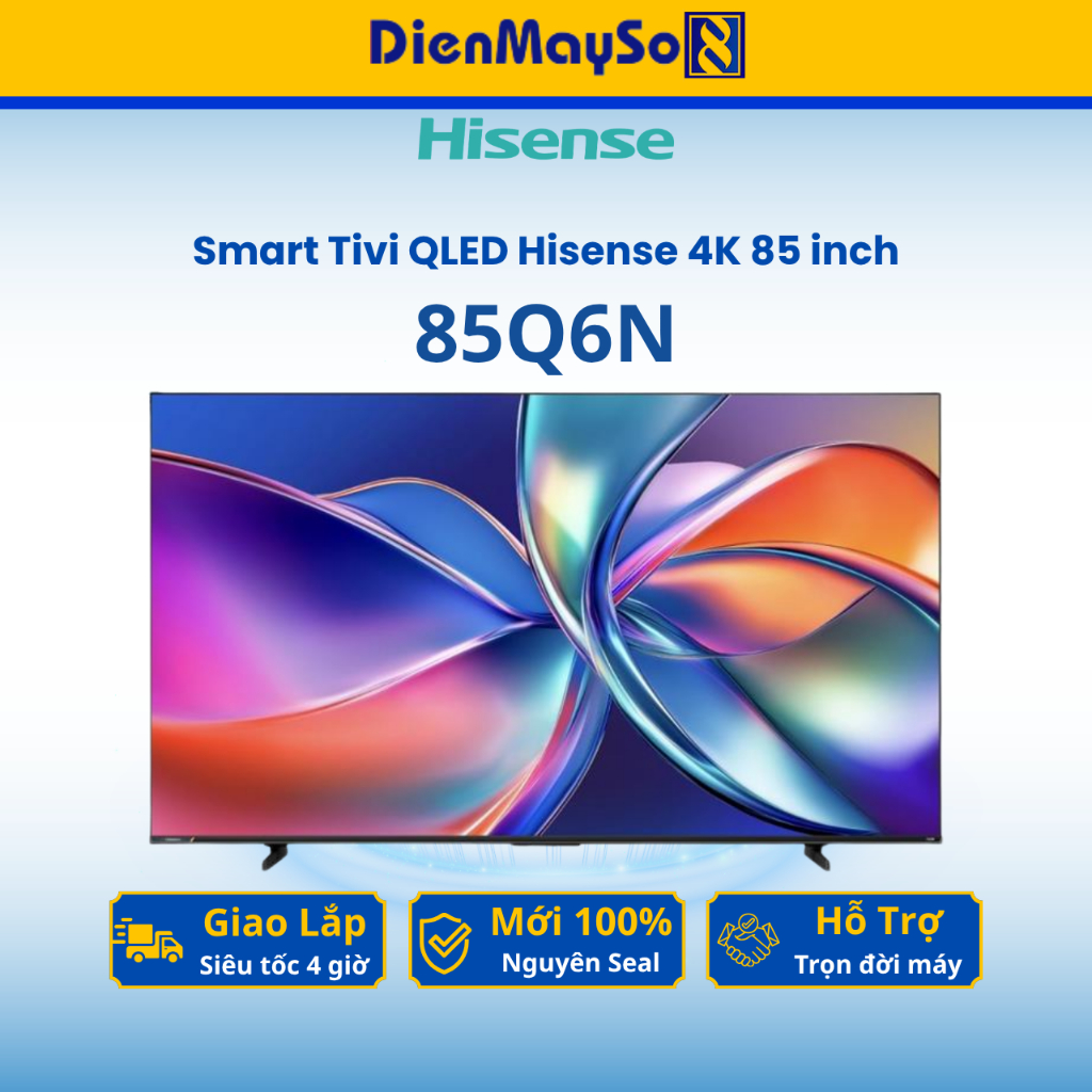 Smart Tivi QLED Hisense 4K 85 inch 85Q6N