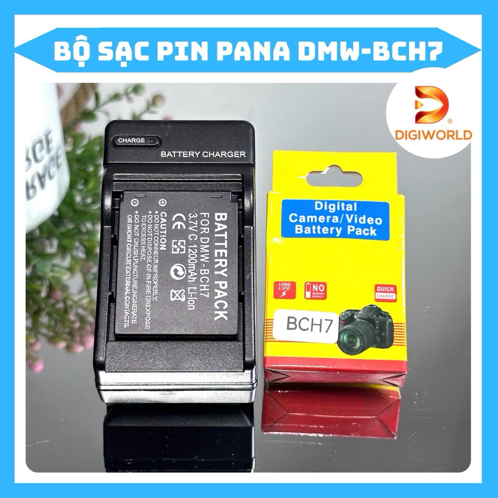 Bộ Sạc Pin Panasonic DMW-BCH7E ( Bộ Sạc Pin thay thế )dùng cho DMC-FP1 • DMC-FP2 • DMC-FP3 • DMC-FP8