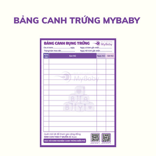Bảng theo dõi ngày rụng trứng Mybaby