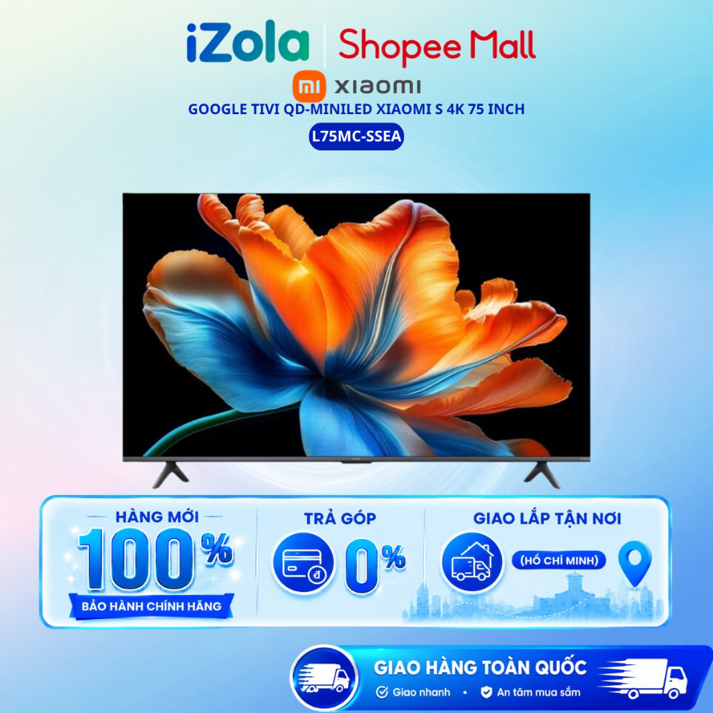 L75MC-SSEA - Google Tivi QD-MiniLED Xiaomi S 4K 75 inch L75MC-SSEA - Hàng chính hãng