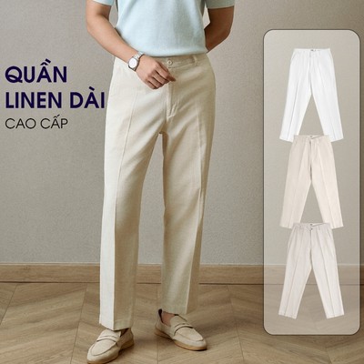 Quần Dài Nam Cao Cấp Chất Linen Form Ống Đứng - BY COTTON
