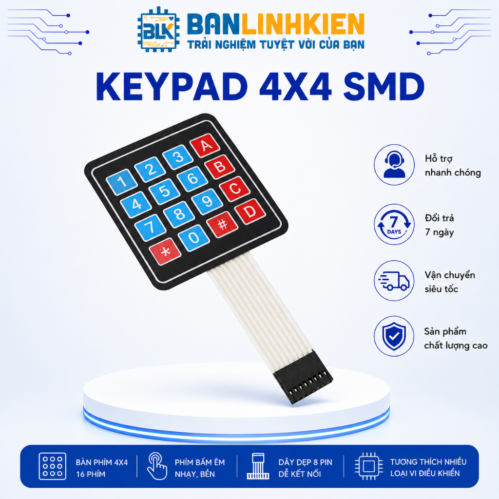 Keypad 4x4 SMD