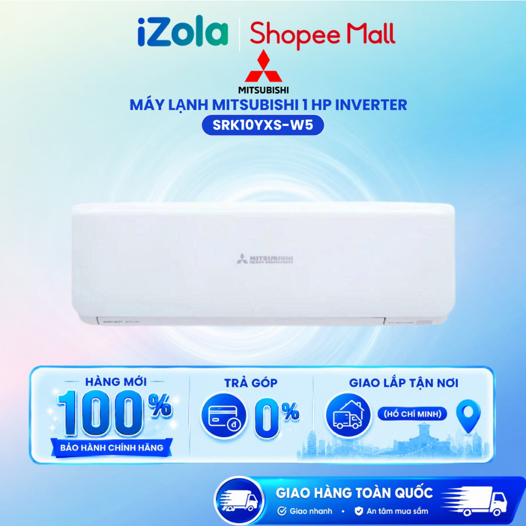 Máy Lạnh Mitsubishi Heavy SRK10YXS-W5 Inverter 1.0HP - Phù Hợp Phòng Nhỏ