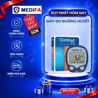 Máy đo đường huyết contour ts kèm bút chích máu & 10 kim chính hãng bayer