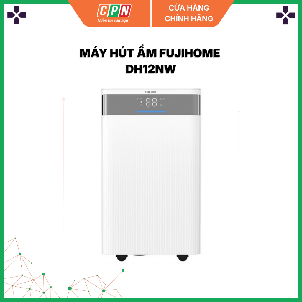 Máy hút ẩm FUJIHOME DH12NW , Hàng chính hãng bảo hành toàn quốc