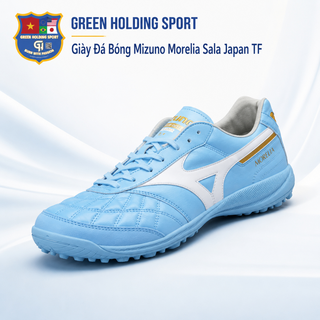 Giày Đá Bóng Mizuno Morelia Sala Japan Tf  Da Thật Cao Cấp
