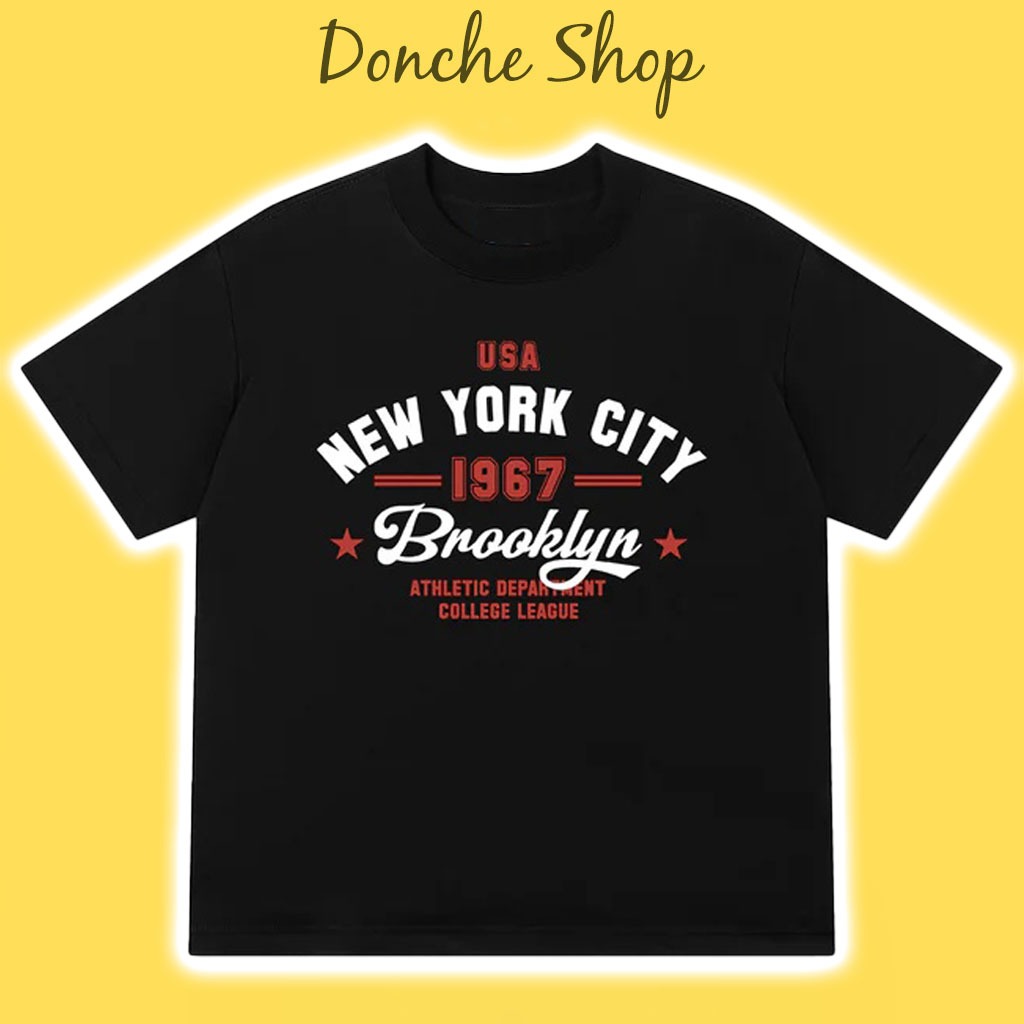 Áo Thun USA New York City Form Unisex Nam Nữ Chất Cotton Cao Cấp Áo Phông USA NY 586404