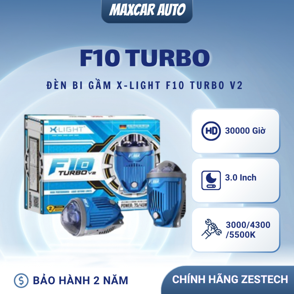 Đèn Bi Gầm 3.0 X-Light F10 Turbo V2 2026 Giá 1Cặp