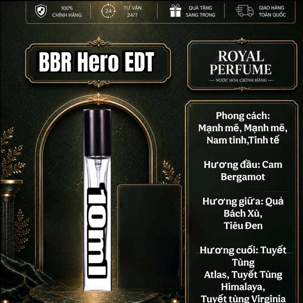 10ml BBR Hero EDT | Royal Perfume