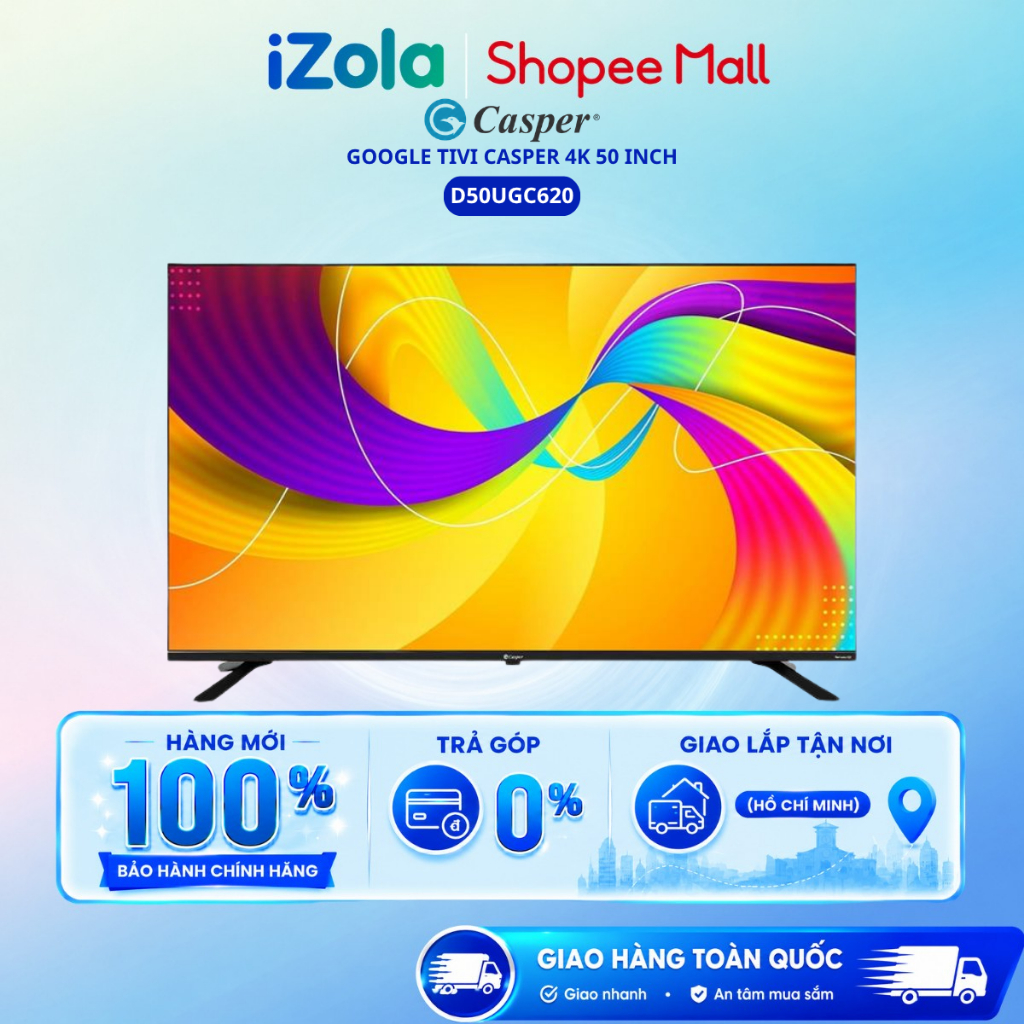 D50UGC620 - Google Tivi Casper 4K 50 inch D50UGC620 - Hàng chính hãng