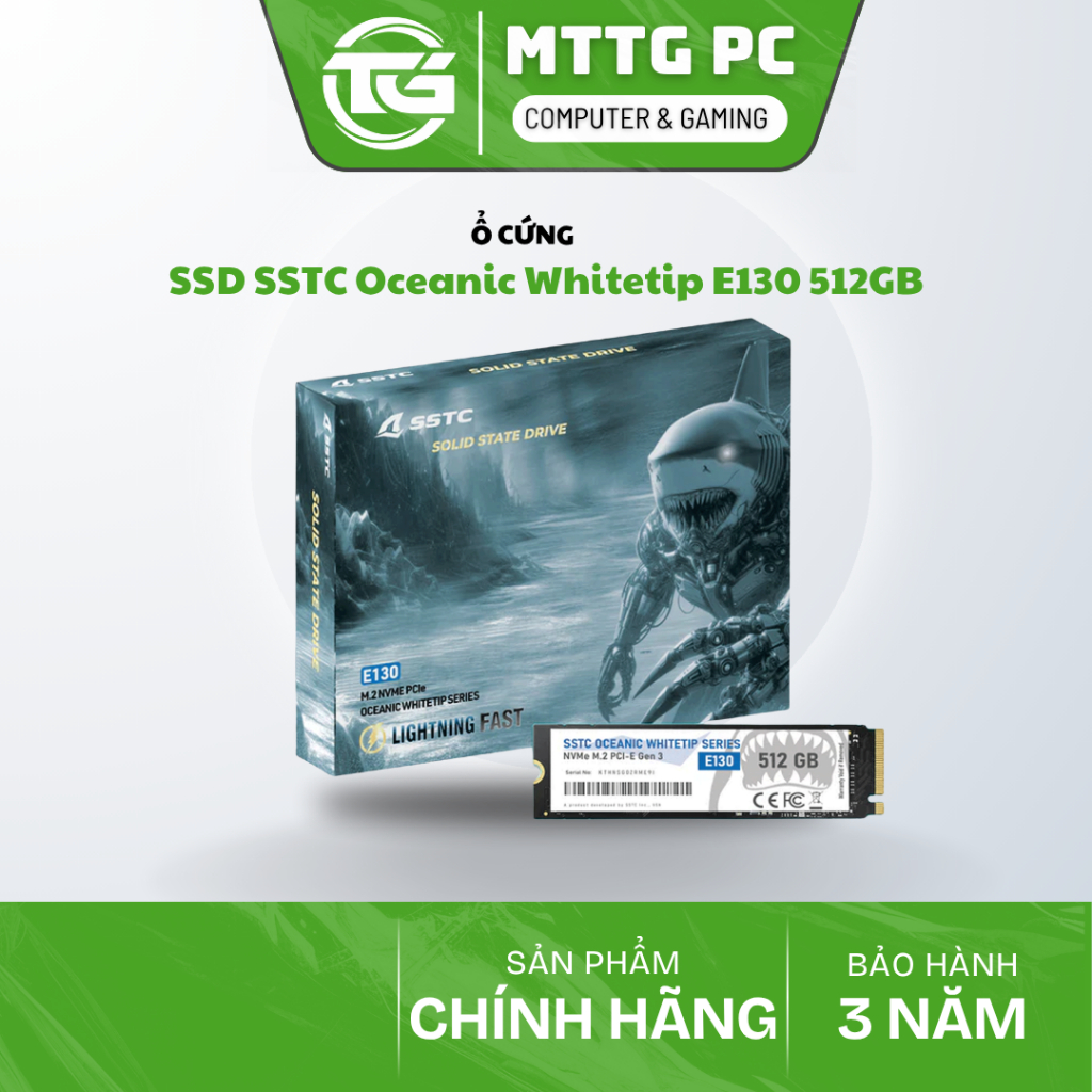 [FULL VAT] Ổ CỨNG SSD SSTC Oceanic Whitetip E130 512GB - NEW BẢO HÀNH 36 THÁNG