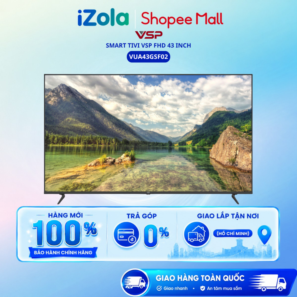 VUA43GSF02 - Google TV VSP 43 inch Full HD VUA43GSF02 - Hàng chính hãng