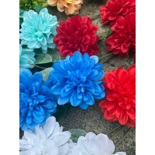 5 CÀNH HOA THƯỢC DƯỢC / CÚC MẪU ĐƠN 4 BÔNG CAO CẤP DECOR TRANG TRÍ 🌸