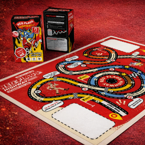Bộ bài Boardgame Red Flags Highway - Game Party Bóc Cờ Đỏ Cực Vui 2-6 Người