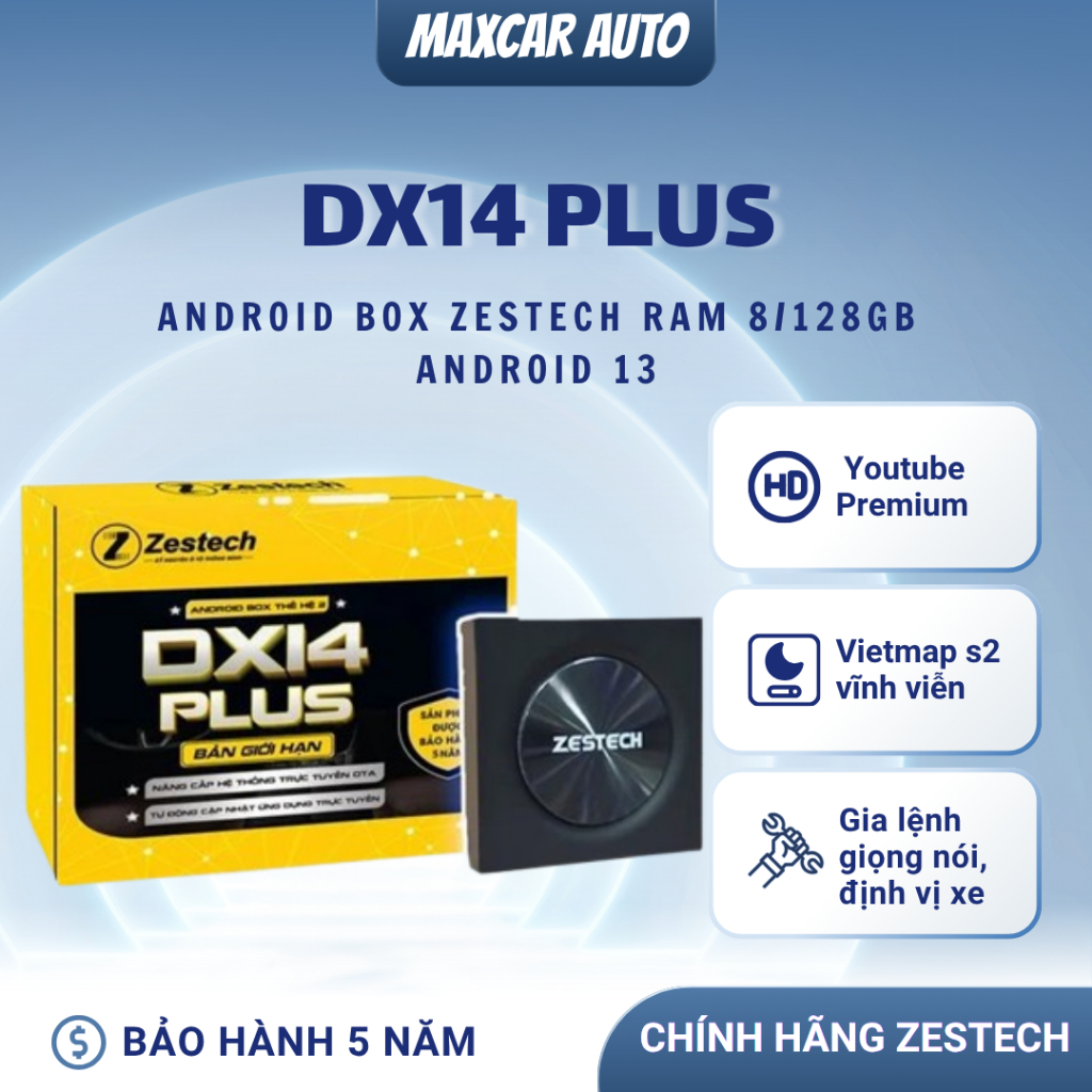 Android box Dx14 Plus thế hệ 2 cho ô tô, phiên bản mới nhất ram8/128gb android 13