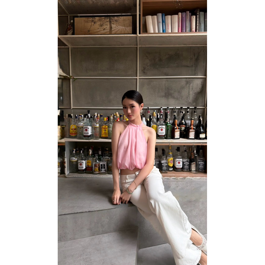 LIBEROSIS - Áo cổ yếm mix ren voan mỏng LENA TOP | BigBuy360 - bigbuy360.vn
