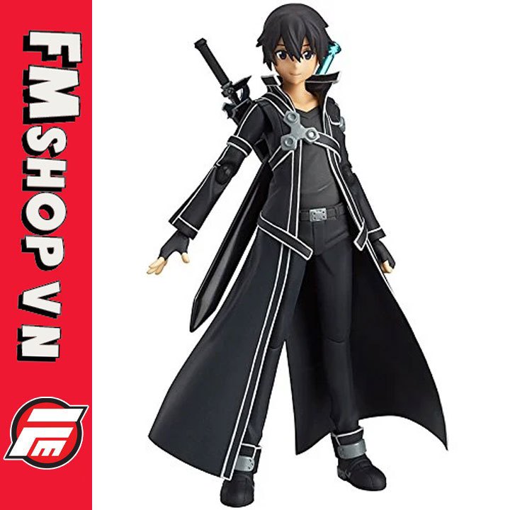 (NEW) MÔ HÌNH NHÂN VẬT ANIME SWORD ART ONLINE FIGMA 174 KIRITO BL