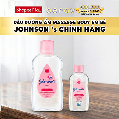 Dầu Johnson's Mát Sa Massage dưỡng ẩm baby oil 50/200ml