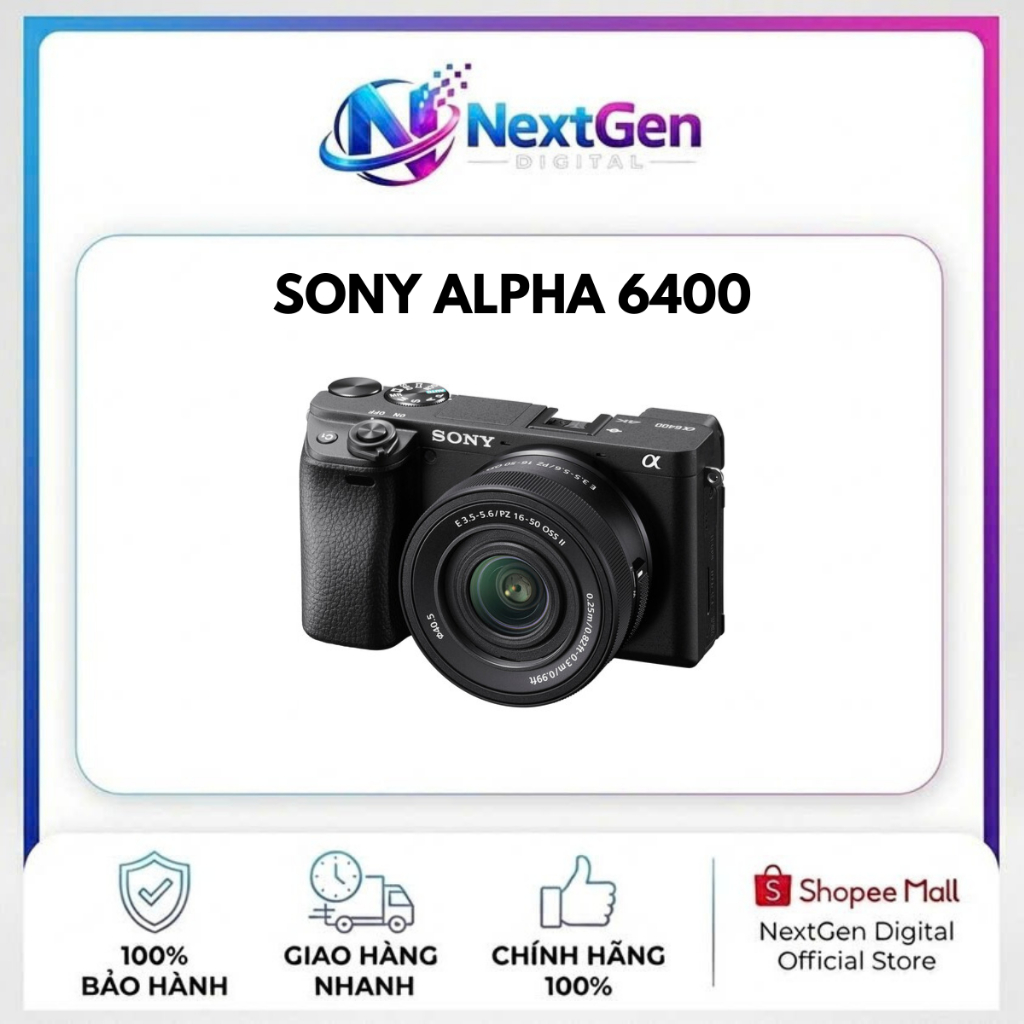 Máy Ảnh Kỹ Thuật Số Sony A6400 / A6400K / A6400M | Hàng Mới Chính Hãng