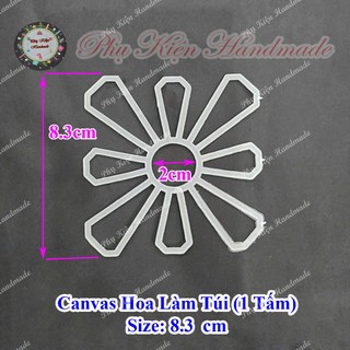 Canvas hoa làm túi (1 tấm)