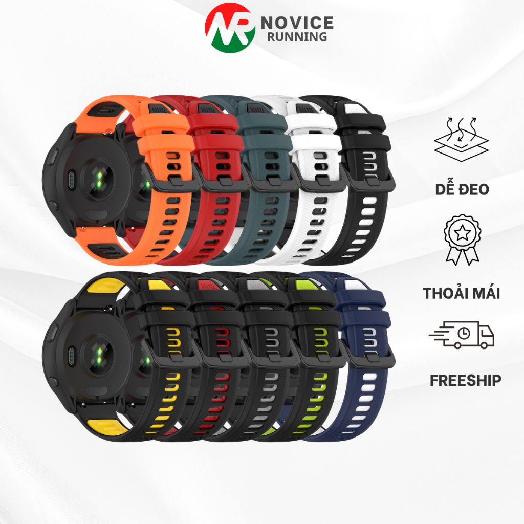 Dây Đeo Silicon Cho Garmin Forerunner Quick Release 18mm 20mm 22mm , Vòng Đeo Tay Garmin DGM-888