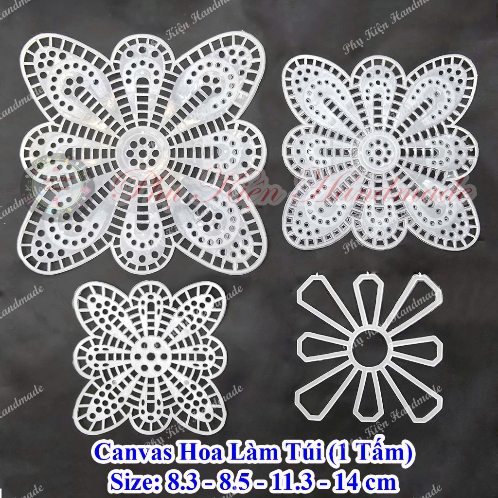Canvas hoa làm túi (1 tấm)