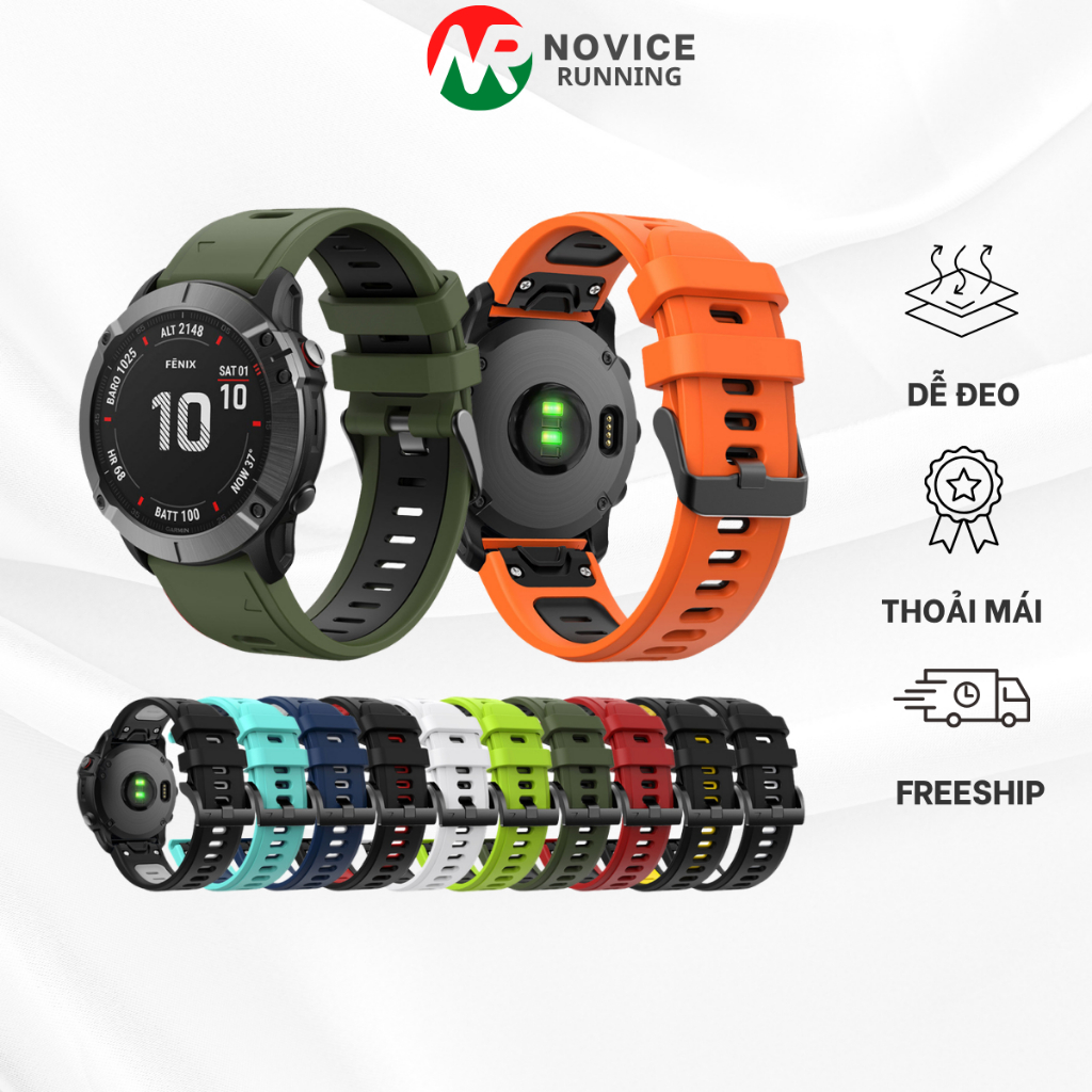 Dây Đồng Hồ Garmin Quick Fit Size 22mm 26mm Garmin Fenix 7 6 5, Garmin 935 945 955 965 Enduro
