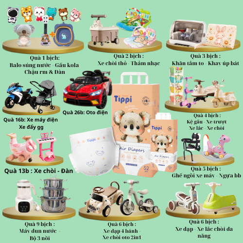 Tã quần/dán Tippi Organic - Siêu mỏng mềm, thoáng mát chống tràn cho bé size NB60,M50,L48..
