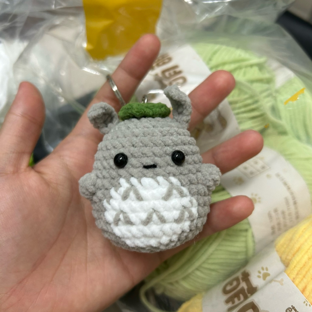 totoro móc khoá len, totoro len