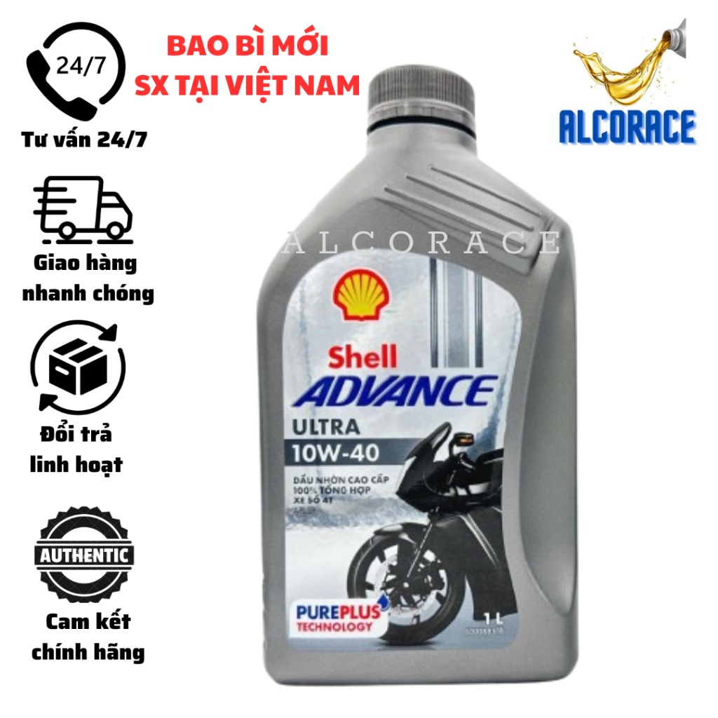 Nhớt xe số Shell Advance Ultra 10W40 - Hàng Việt Nam