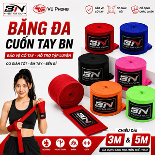 Băng Đa BN Cuốn Tay Cao Cấp – Tập Boxing, MMA, Cam Kết Chính Hãng