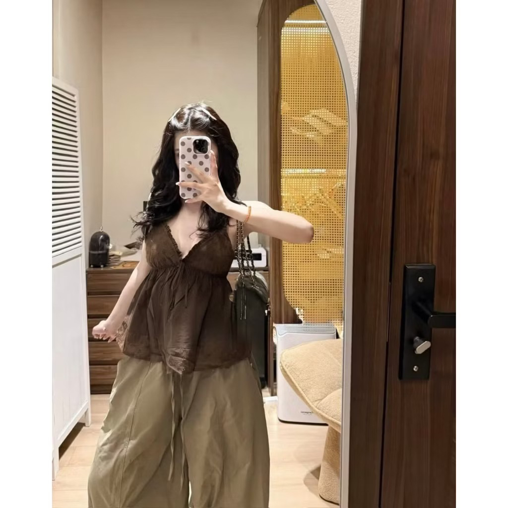 [HÀNG SẴN] Áo Hai Dây Thô Boi Bèo Ngực Sexy “Diana Top” | BigBuy360 - bigbuy360.vn