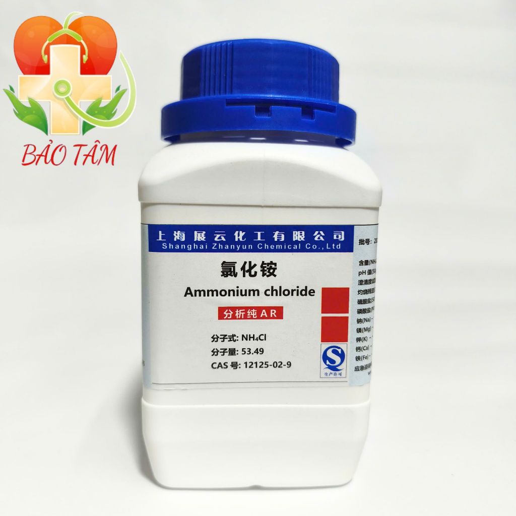 Hóa chất : Ammonium chloride NH4Cl 500g T.Quốc