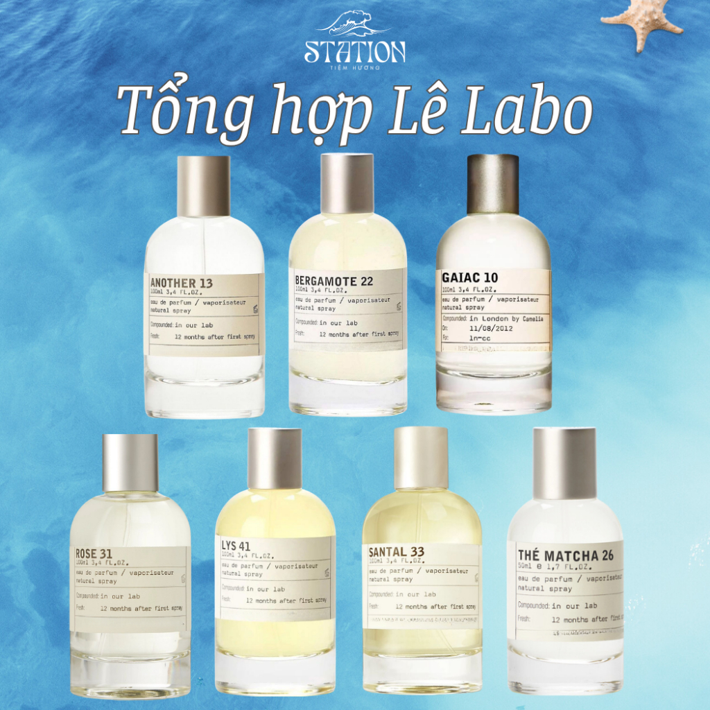 BST Nước Hoa Unisex Chiết Another 13, Santal 33, Rose 31, Lys 41, Gaiac 10, Bergamote 22  STATION SC
