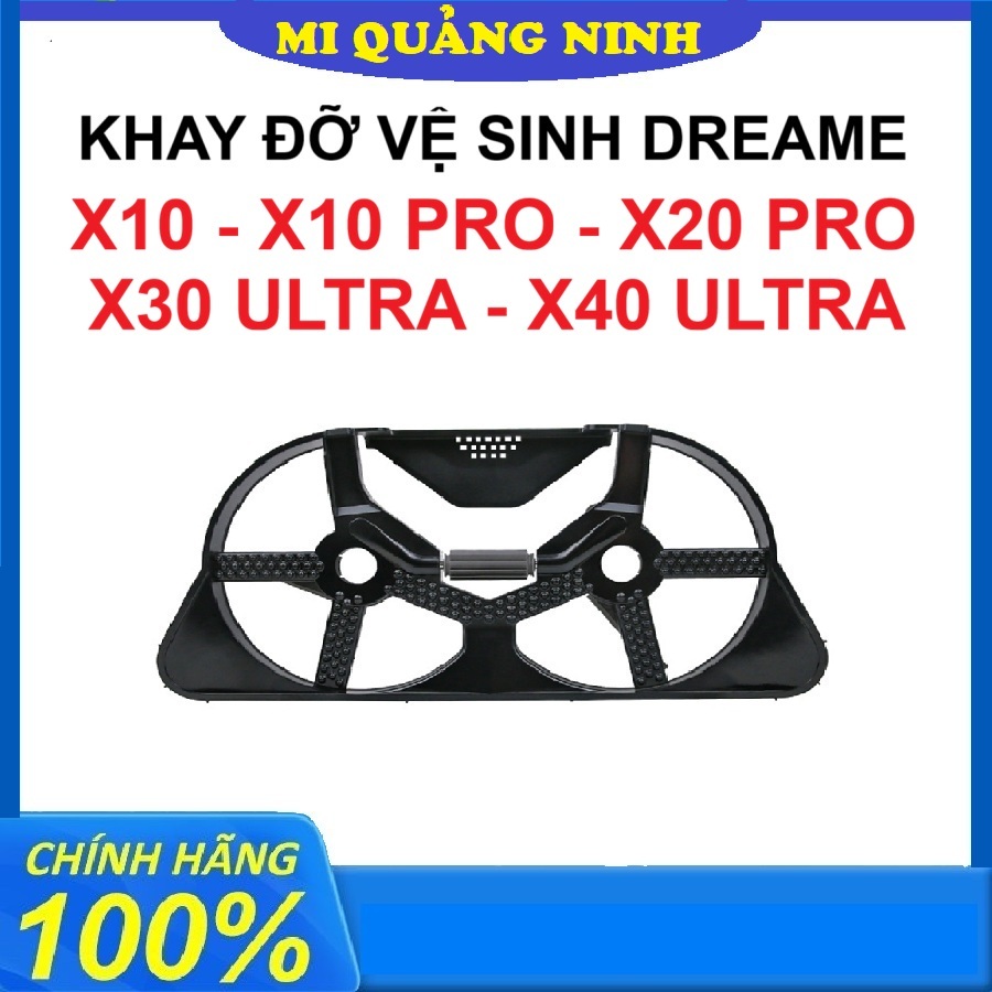 Khay vệ sinh, trạm đỡ giẻ lau xoay robot hút bụi Dreame  X10, X10 Pro, X20, X30 Ultra, X40 Ultra
