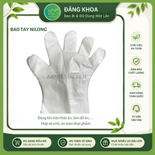 100g Bao tay nilon dùng 1 lần – Bao Tay Nhựa PE/HDPE Dùng Một Lần – Bảo Vệ Tay Trong Chế Biến Thực Phẩm