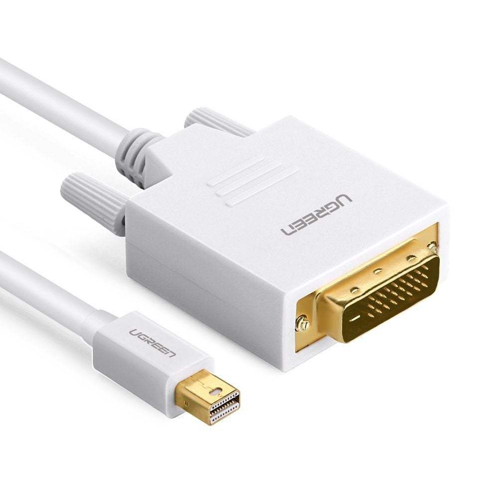Phụ kiện UGreen Mini DP to DVI converter cable 1.5M White (MD102 -10443)