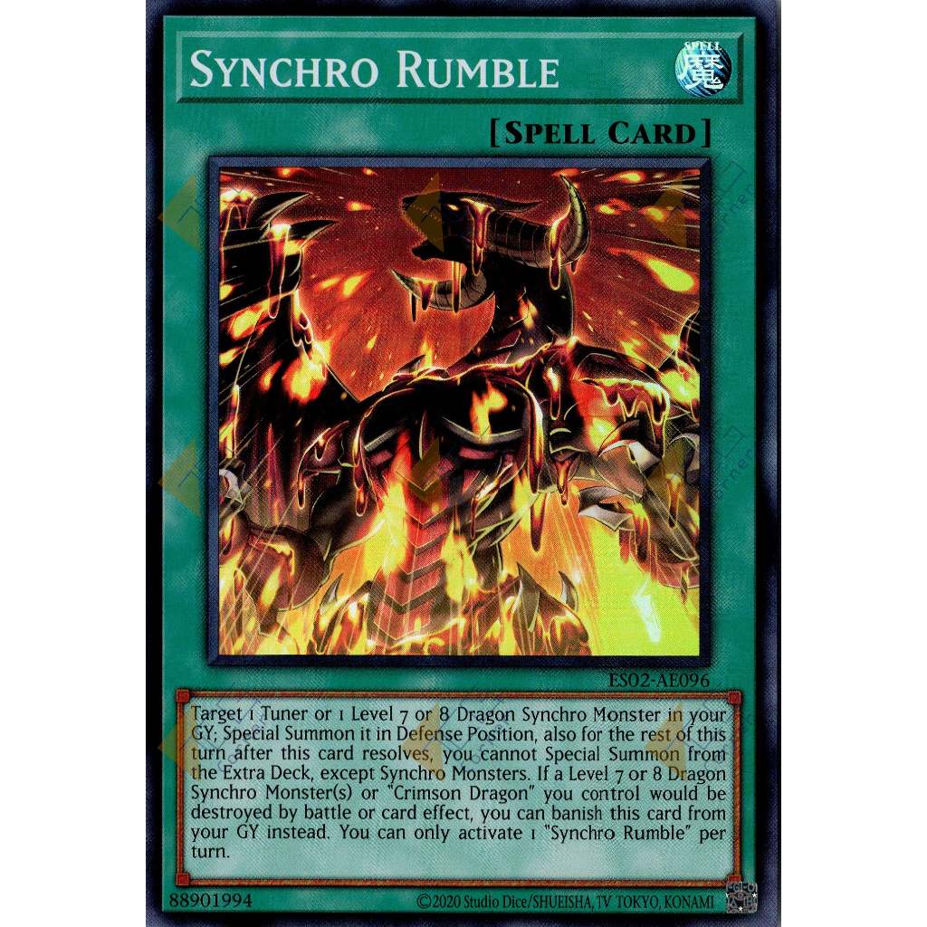 Thẻ bài Yugioh chính hãng: Synchro Rumble - ES02-AE096
