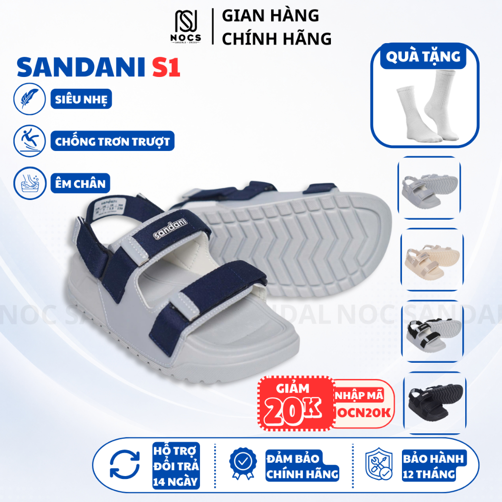 Dép Quai Hậu Nữ SANDANI S1++ NOC Sandal Nữ 2 Quai Xăng Đan Nữ Đế Phylon Nhẹ Êm Mang Đi Học Đi Chơi