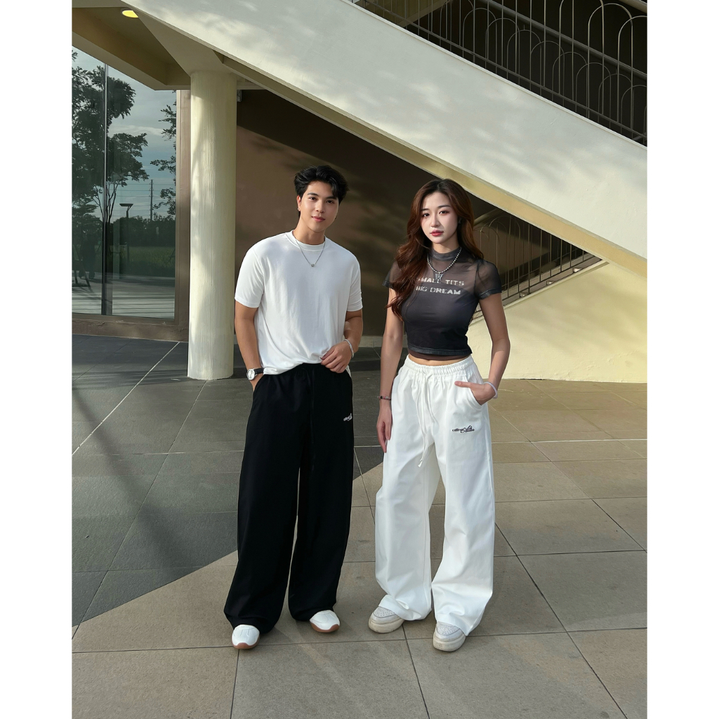 Deal Mở Bán Quần Kaki Ống Rộng Balloon Nam Nữ Streetwear Catima QK70