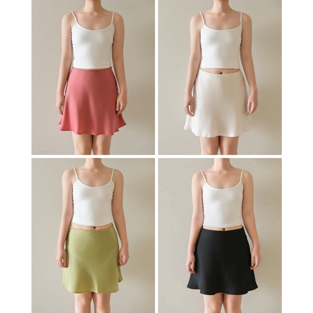 Chân váy lụa mini skirt ( Ina skirt ) made by Mow studio