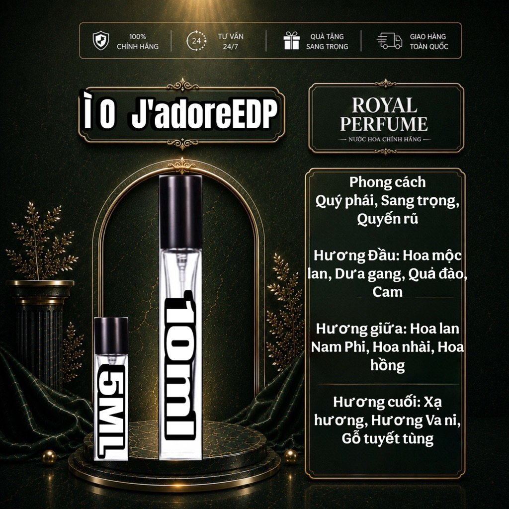 5/10ml Đìo J'adore EDP | Royal Perfume