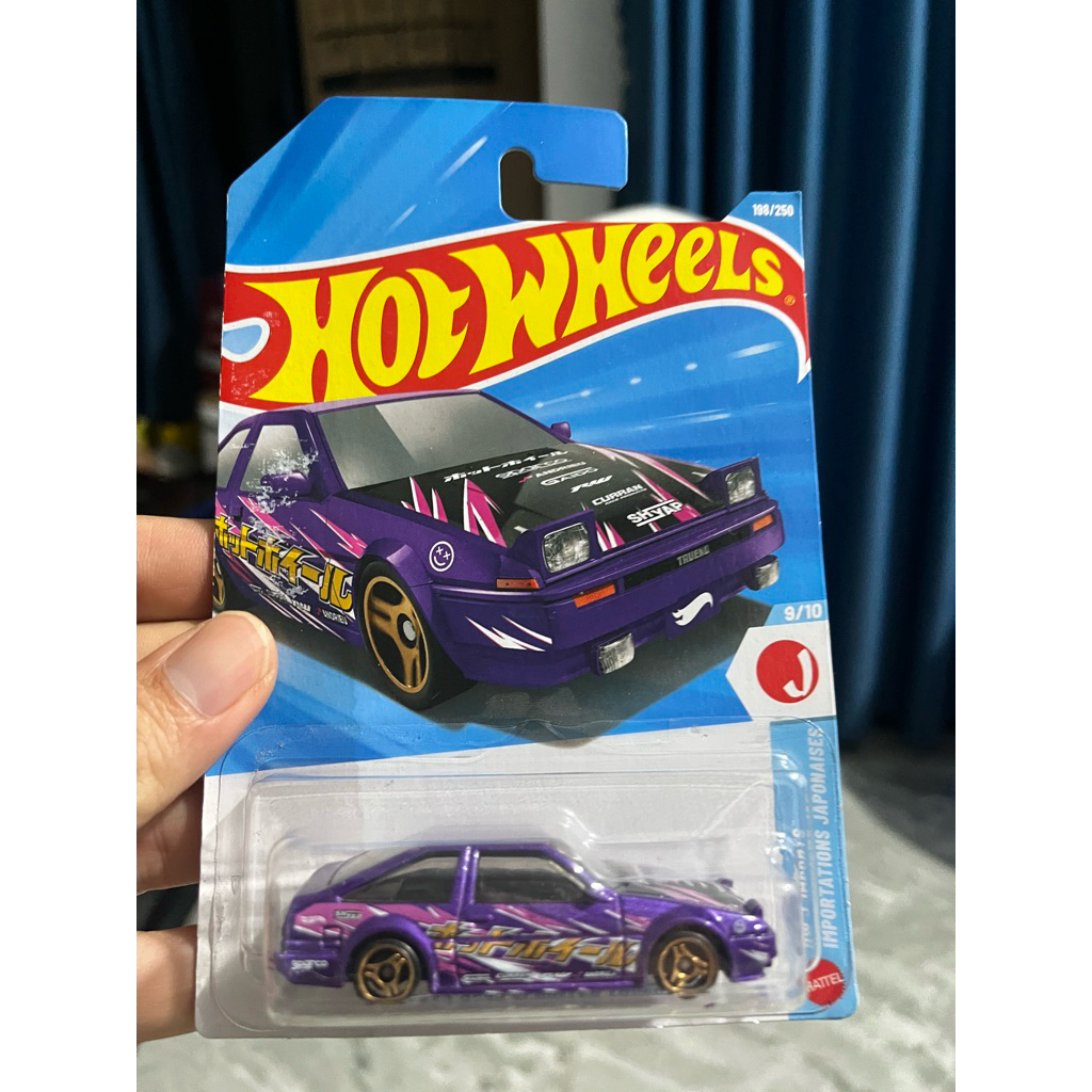 Xe Hot Wheels Toyota AE86 Sprinter Trueno ( Tím )