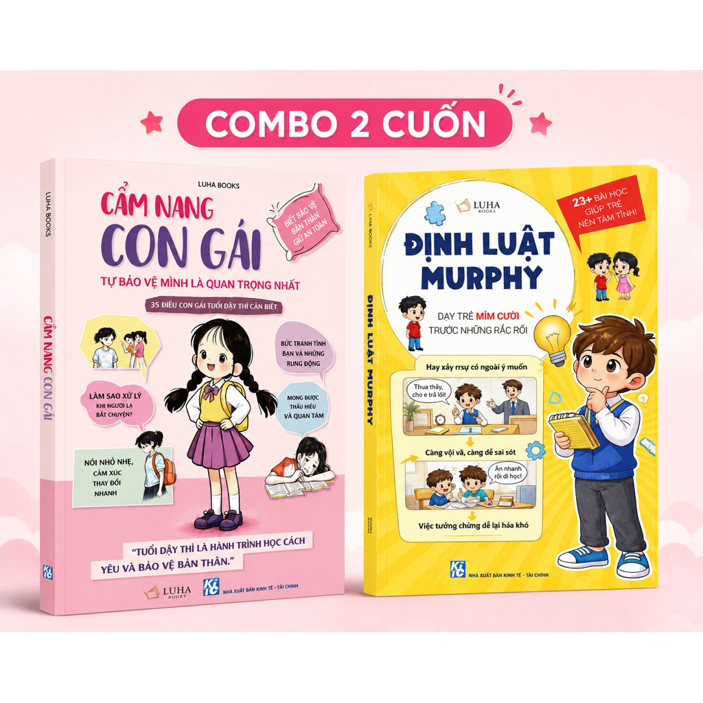 Sách - Cẩm nang con gái + Định luật Murphy