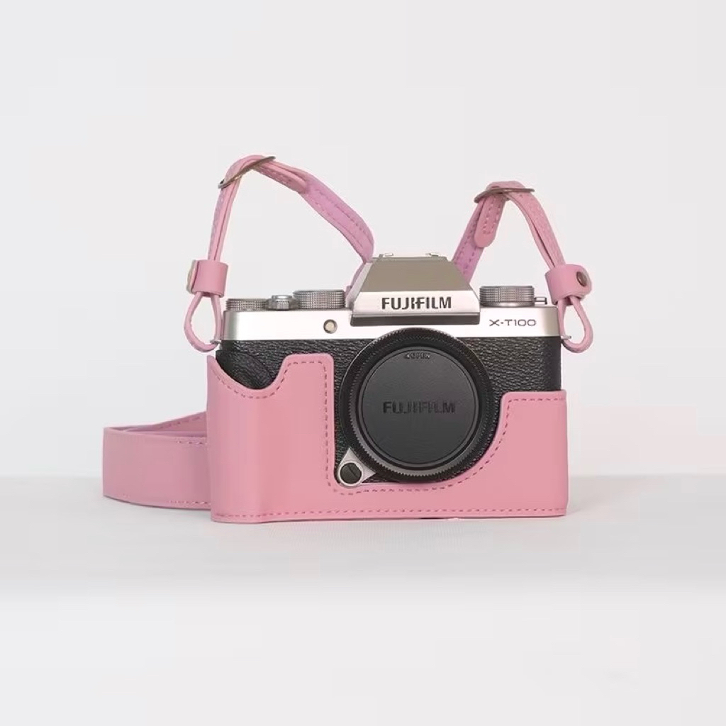 Halfcase cho FUJIFILM XT100 XT200 ,ốp da bảo vệ máy ảnh FUJIFILM XT100 XT200