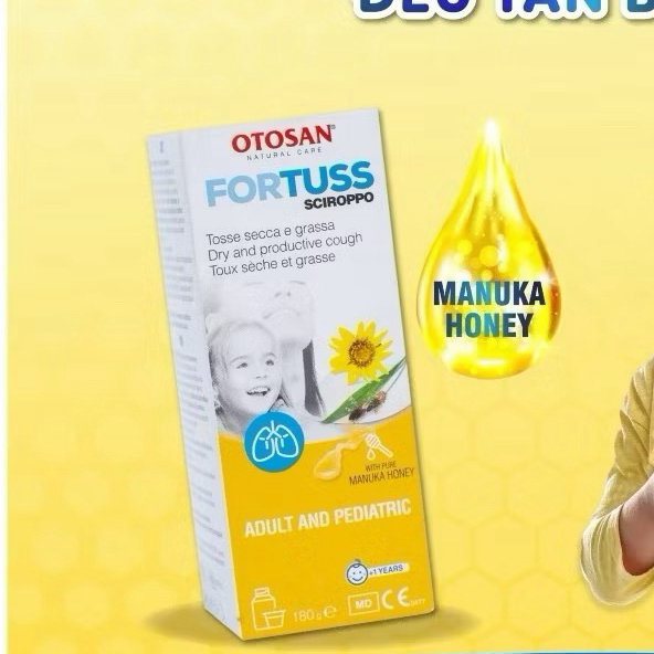 Siro Ho Thảo Dược Fortuss Otosan (Mẫu mới) Hỗ trợ Bổ Phế , Làm Dịu Con Ho, Bảo Vệ Niêm Mạc