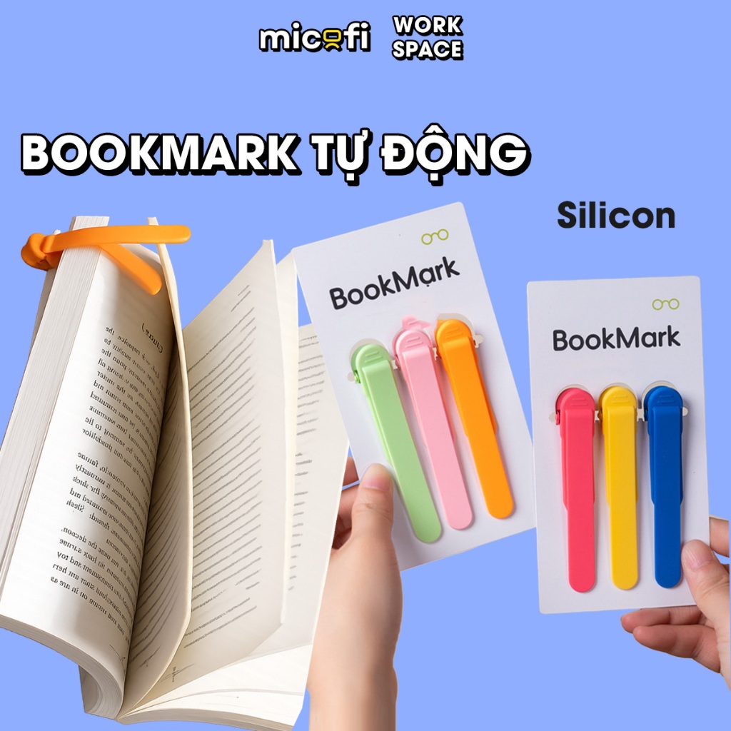 Bookmark Micofi, Đánh Dấu Trang, Kẹp Sách, Note Sách, Kim Loại, Book Mark, Đánh Dấu Trang Sách, Kẹp,