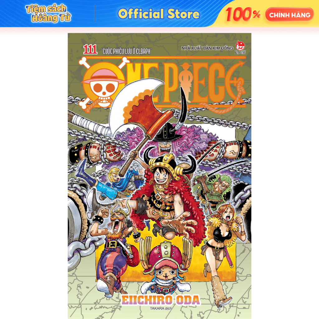Truyện tranh - One Piece - Tập 111 110 109 tới 100 - NXB Kim Đồng