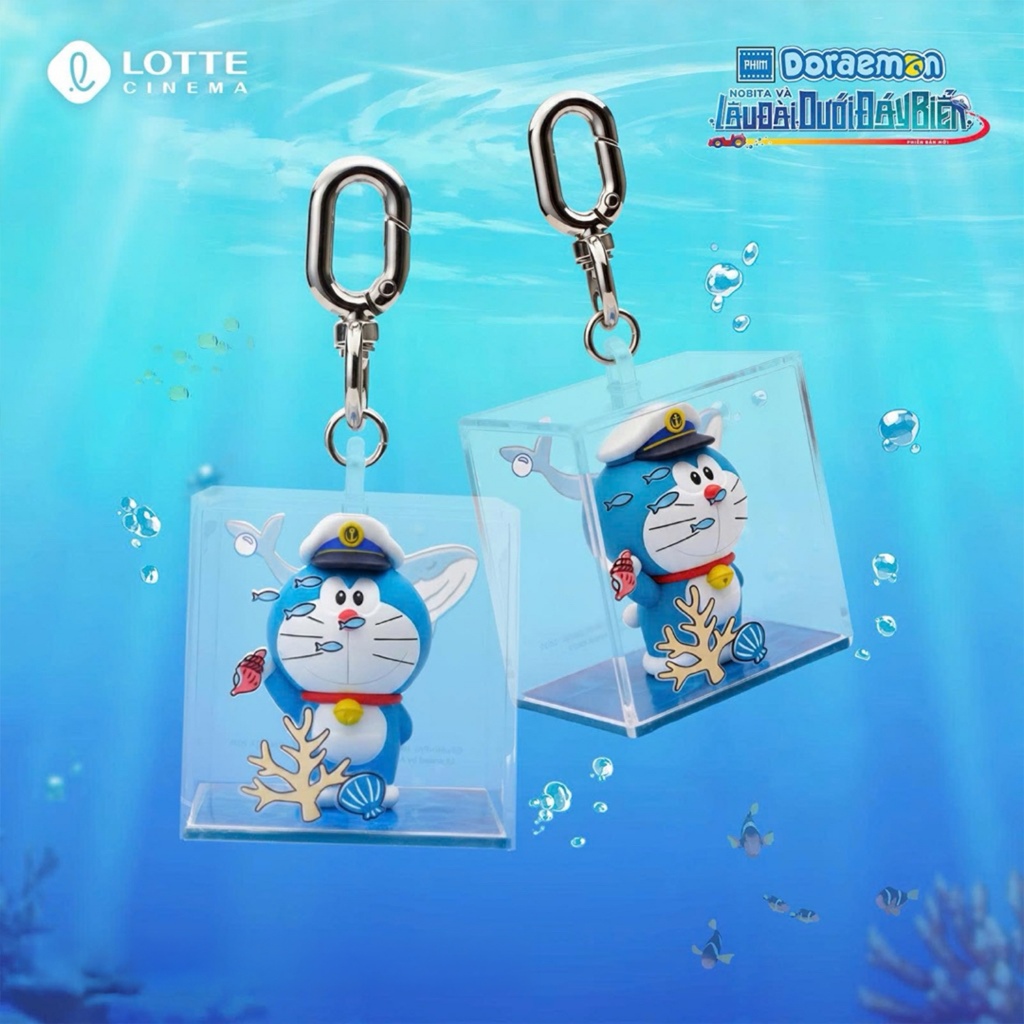 Móc khóa hộp Doraemon movie 2026 Nobita và Lâu Đài Dưới Đáy Biển - Quà tặng Doraemon Lotte Cinema